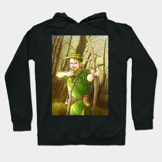 Robin Hood, The Legend Hoodie by reynoldjay